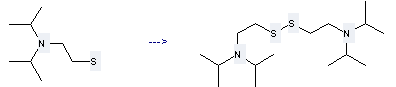 Ethanethiol,2-[bis(1-methylethyl)amino]- can be used to produce [2-(2-diisopropylamino-ethyldisulfanyl)-ethyl]-diisopropyl-amine